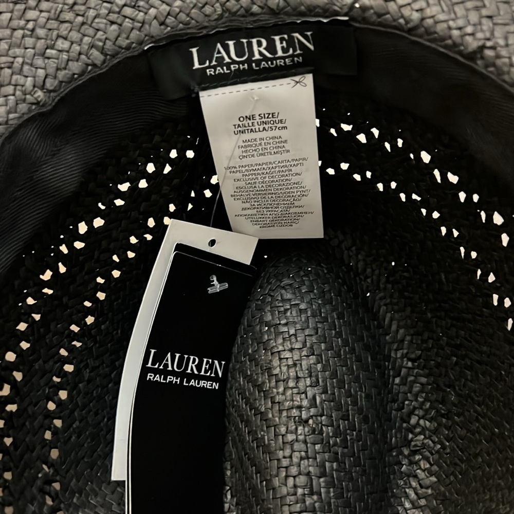 Lauren Ralph Lauren Open Work Straw Hat - Picture 7 of 9
